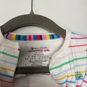 Magnetic Me Rainbow Striped Newborn Onesie